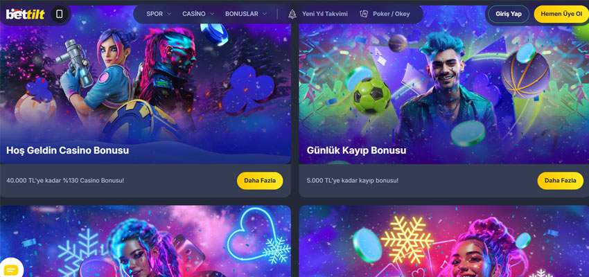 Bettilt bonus — Bettilt casino bonusu ve Bettilt kampanya ekranı örneği